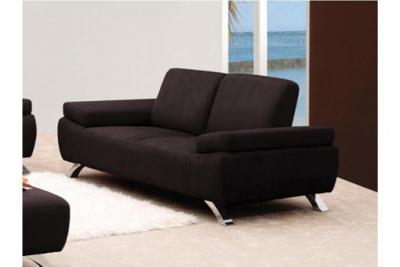 VENTE UNIQUE Vente-unique Canap&eacute; 2 places en microfibre POLKA - Marron