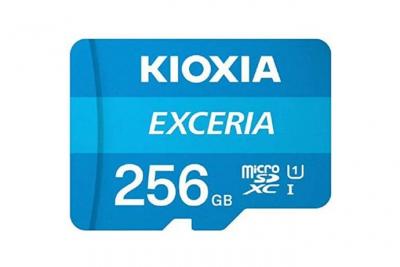 KIOXIA  Exceria Carte Micro SDXC 256 Go UHS-I Classe 10 avec Adaptateur