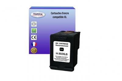 T3AZUR  - Cartouche d'encre compatible remplace HP 302 302XL Noire pour HP OfficeJet 3838,&nbsp;4650, 4651,&nbsp;4652 