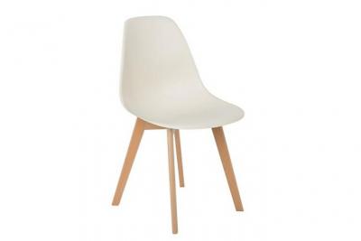 SKLUM  - Chaise Scand Nordic Beige Cr&egrave;me - Beige Cr&egrave;me