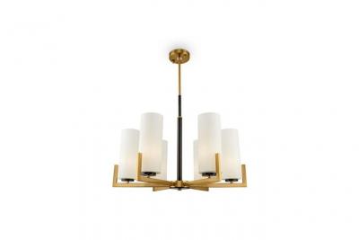 MAYTONI  Fortano lustre &agrave; 6 lampes abat-jour verre