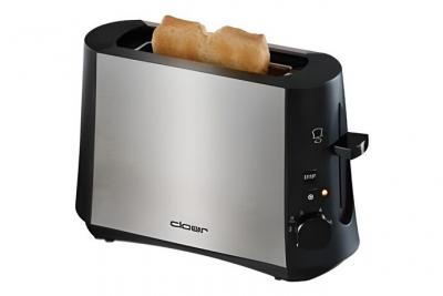 CLOER Toaster 3890 1Scheibe 600Watt Edelstahl/schwarz - 