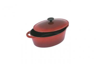 CREALYS Cocotte fonte 28cm ovale tous feux