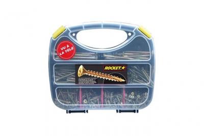 VYNEX Coffret - vis bois - lot de 430 - Rocket - 