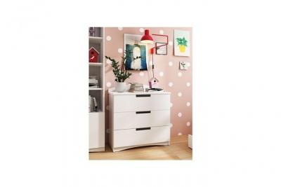 KOCOT KIDS Classique Commode d'enfant, Blanc, 92x41x80,5