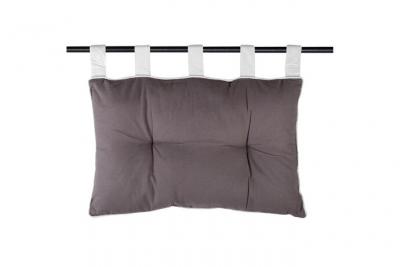 LOVELY  Casa T41490056 Duo T&ecirc;te de Lit Coton Gris/Perle 45 x 70 cm