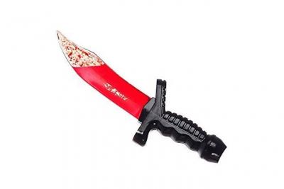 ATOSA  25821 Couteau Halloween Unisexe Adulte Noir/Rouge