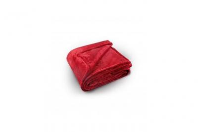 LINDER Couverture polaire unie ''pilonga'' polyester rouge 240x220 cm