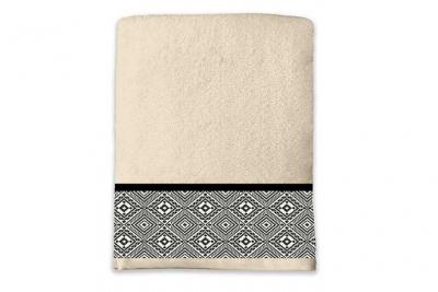 DOUCEUR D INTERIEUR Drap de Bain 90 x 150 cm Esteban Beige - Eponge Jacquard