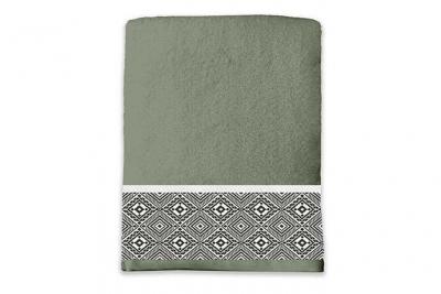 DOUCEUR D INTERIEUR Drap de Douche (70 x 130 cm) Esteban Kaki, Eponge Jacquard