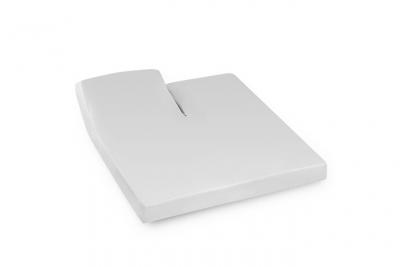 LINNEA Drap housse relaxation uni 2x90x200 cm 100% coton ALTO Calcium - TR T&ecirc;te relevable uniquement