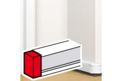 LEGRAND  embout pour goulotte  dlp &agrave; clippage direct mosaic 50x80mm blanc