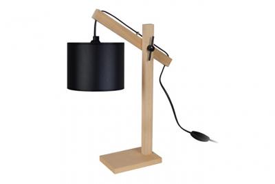 TOSEL ENKEL - Lampe de bureau articul&eacute; bois naturel et noir