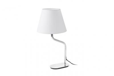 FARO INDOOR Faro Barcelona 24008-13- ETERNA Lampe de table chrome/blanc