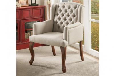 VENTE UNIQUE Vente-unique Fauteuil berg&egrave;re en tissu PARUNA - Beige