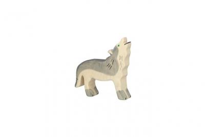 HOLZTIGER  - 80109 - Figurine - Loup, Hurlant
