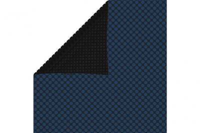 VIDAXL Film solaire de piscine flottant PE 975x488 cm Noir et bleu