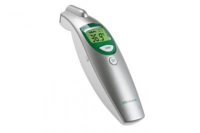 MEDISANA FTN Thermom&egrave;tre &agrave; infrarouge (alarme fi&egrave;vre visuelle, mesure sans contact), dispositif m&eacute;dical certifi&eacute; - 76120 