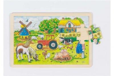 GOKI  Bois Puzzle: Miller Ferme 24 pi&egrave;ces