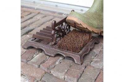 ESSCHERT DESIGN Fallen Fruits LH219 Brosse et raclette pour Bottes Marron