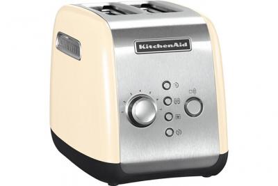 KITCHENAID Grille Pain Avec 2 Fentes 1100w Cr&egrave;me Argent