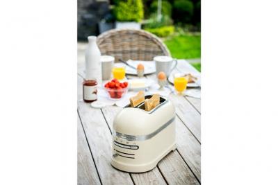 KITCHENAID Grille Pain Avec 2 Fentes 1250w Cr&egrave;me Argent