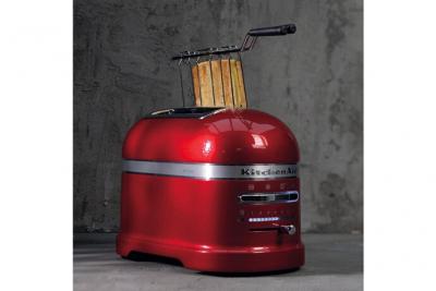 KITCHENAID Grille Pain Avec 2 Fentes 1250w Rouge Empire Argent