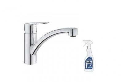 GROHE Mitigeur cuisine Start Bec bas chrome avec nettoyant GrohClean - 