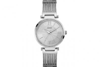 GUESS  Femme Analogique Classique Quartz Montre avec Bracelet en Acier Inoxydable W0638L1