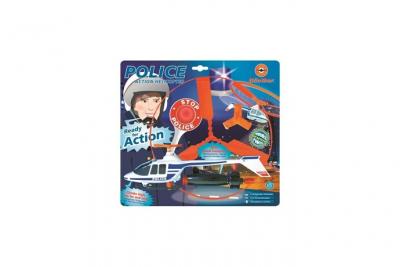GUNTHER G&uuml;nther h&eacute;licopt&egrave;re Police junior 27 cm rouge/blanc/bleu 2-pi&egrave;ces