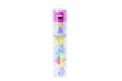 PLUS PLUS Jeu de construction  Tube Midi Pastel 15 pi&egrave;ces