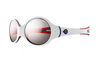 JULBO  Loop Lunettes de Soleil Mixte Enfant, Blanc/Rouge/Bleu