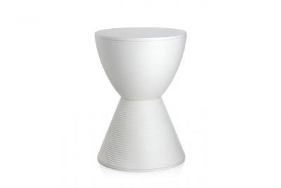 Kartell - Tabouret prince aha, blanc cire