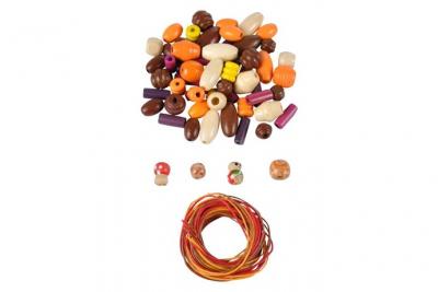 PARIS PRIX Kit Complet ""bijoux Perles"" 20cm Naturel