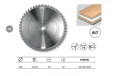 LEMAN Lame Carbure Mise &agrave; Format 350x30x54z Alt. / Bois 