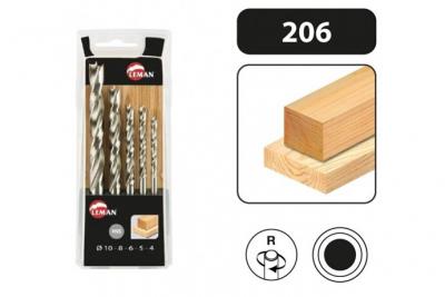 LEMAN  - Coffret 5 forets helico&iuml;daux hss bois - 206.500.05