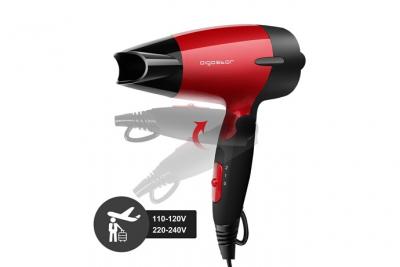 AIGOSTAR Linda - S&egrave;che-cheveux compact de voyage, double voltage. 1400 W, 2 vitesses. Manche pliable. Design exclusif.