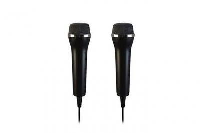 LIONCAST 2x microphone usb universel pour karaoke et enregistrement de son (wii, ps3, ps4, xboxone, pc) comme guitar hero, rock star, 2,95m de c&acirc;ble - 