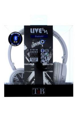 T NB SA Casque Bluetooth T'nB London Blanc 