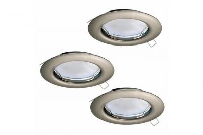 EGLO  Lampe encastr&eacute; Au Sol 94237, Argent/blanc