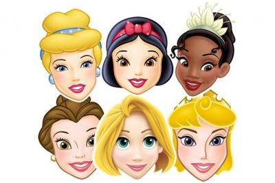 DISNEY Lot de 6 Masques Princesse 