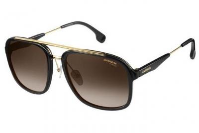 CARRERA  133/s Sunglasses, 2M2/HA Black Gold, 57 Unisex