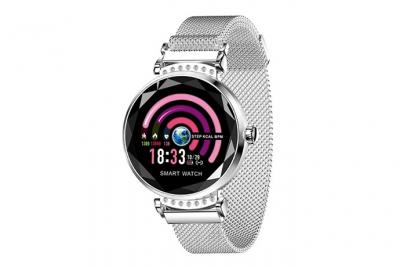  Montre Connect&eacute;e pour Femmes Bracelet Sport iOs Android Bluetooth Argent -