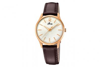 LOTUS  Watches Femme Analogique Classique Quartz Montre avec Bracelet en Cuir 18407/1