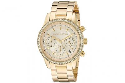 MICHAEL KORS Montre  Ritz MK6356 Bracelet en m&eacute;tal dor&eacute;