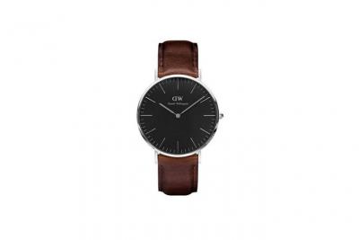 DANIEL WELLINGTON Montre  Classic Black Bristol Silver DW00100131