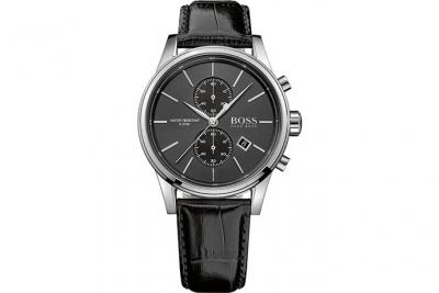 HUGO BOSS Montre Homme  Jet 1513279 Bracelet cuir noir