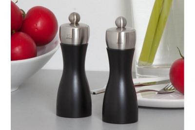 PEUGEOT Moulin &agrave; poivre et moulin &agrave;&nbsp;sel en inox et bois (h&ecirc;tre) fidji