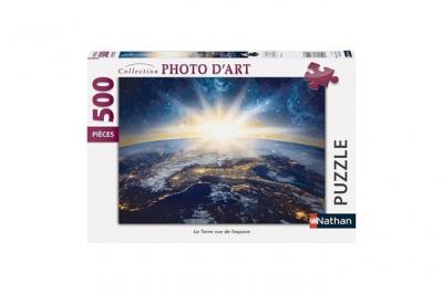 NATHAN  Puzzle 500 Pi&egrave;ces - La Terre Vue De L'espace