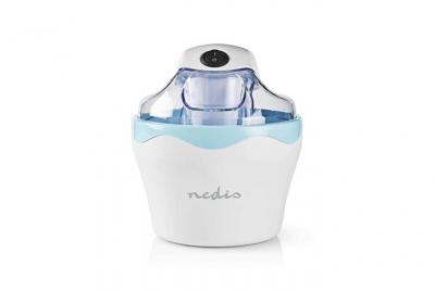 NEDIS  Sorbeti&egrave;re 1,2l Blanc/bleu Aluminium/plastique